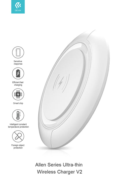 Allen Series Ultra-Thin Wireless Charger V3 (15W)