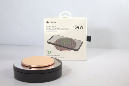 Devia - 15W Wireless Charging Pad - Rose Gold