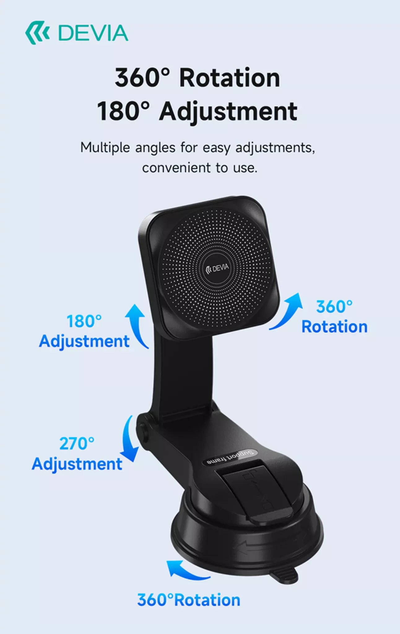 Magnetic Wireless Vehicle Charging Bracket